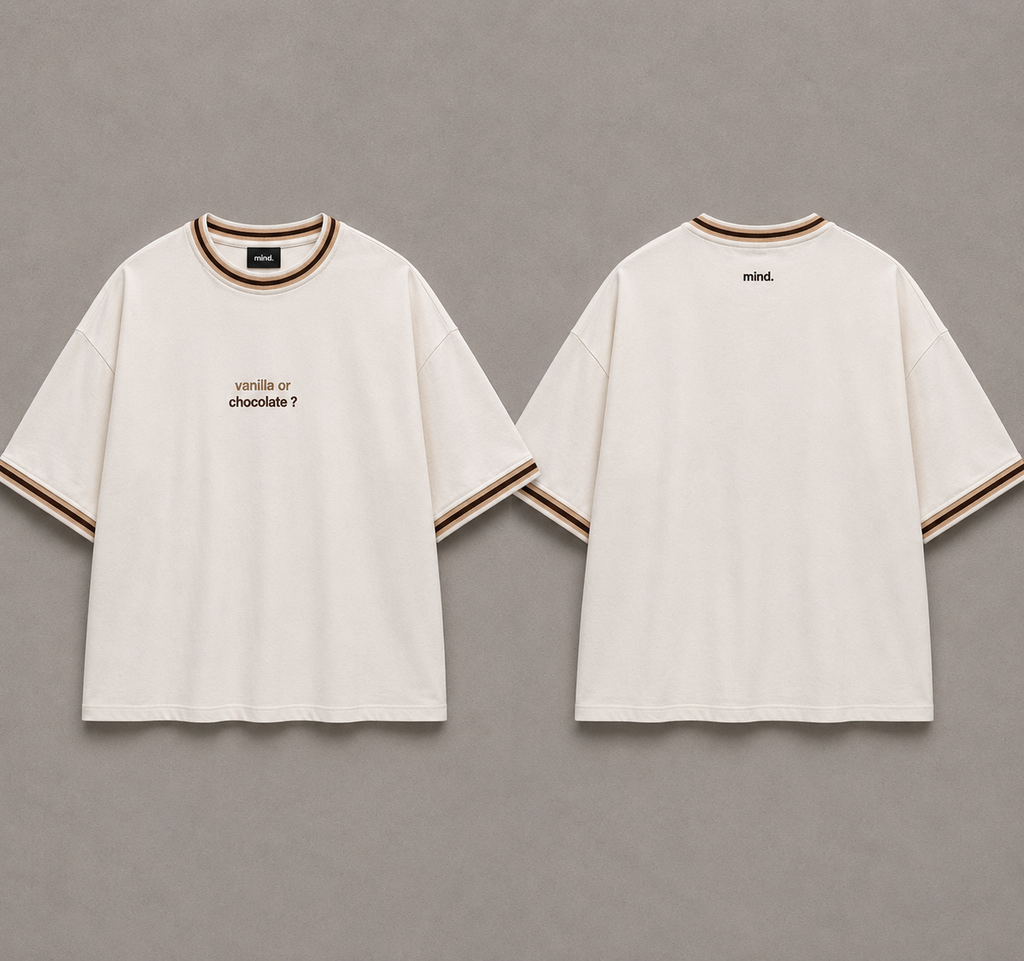 Vanilla or Chocolate Stripe Tee