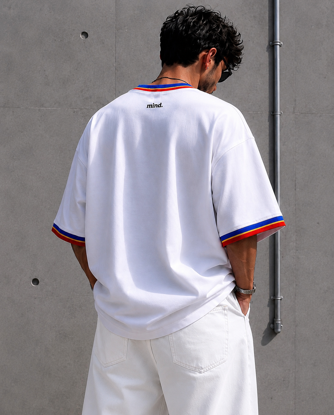 Oversized mind. Stripe Tee T-Shirt