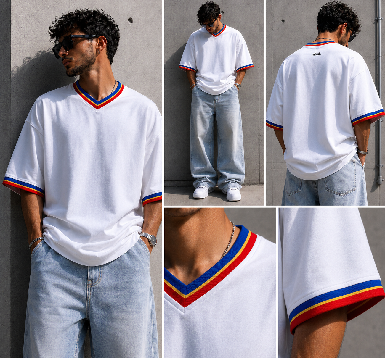 Oversized mind. Stripe Tee T-Shirt